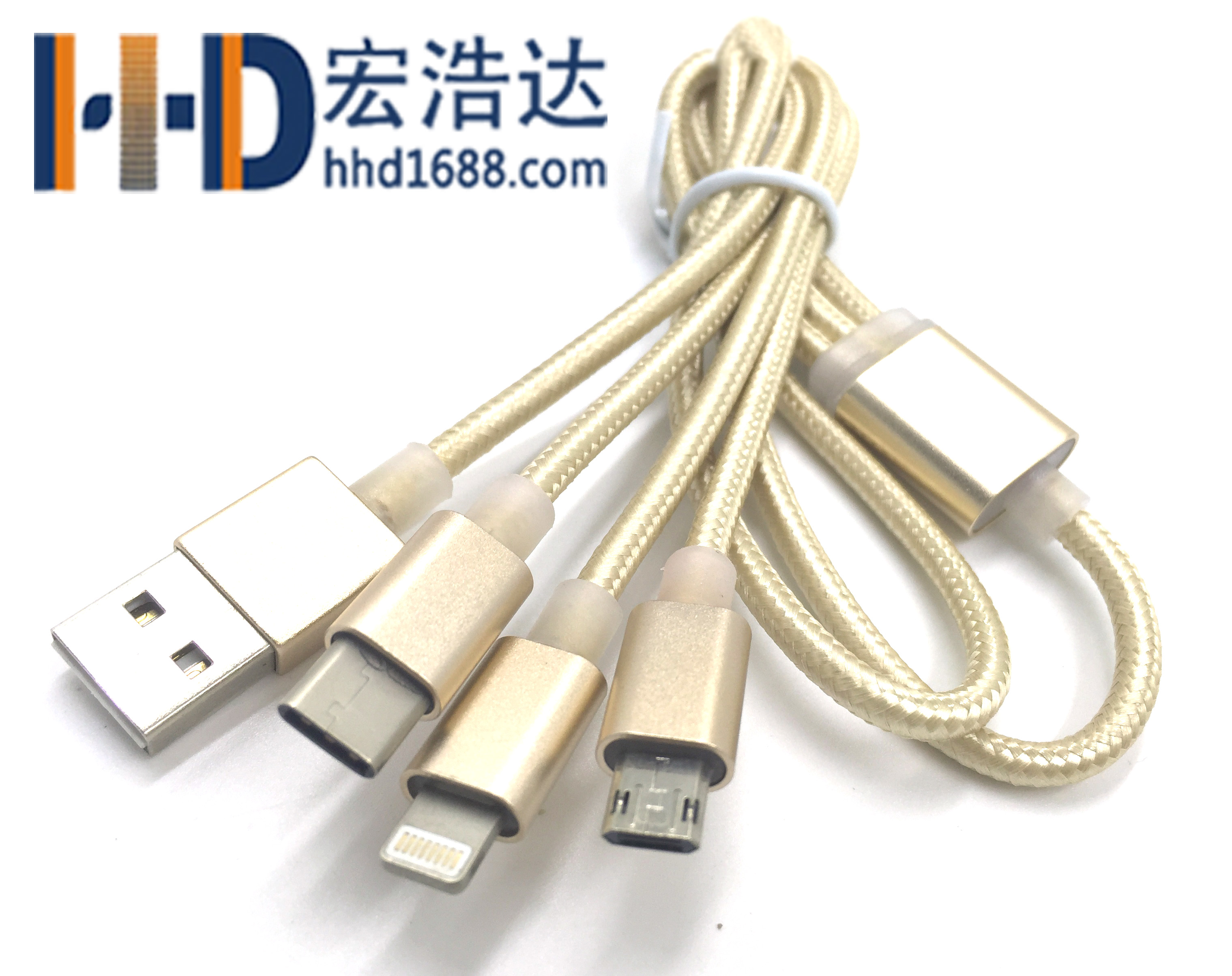 USB數(shù)據(jù)線工廠告訴你一拖三數(shù)據(jù)線怎樣同時(shí)給三種不同手機(jī)充電